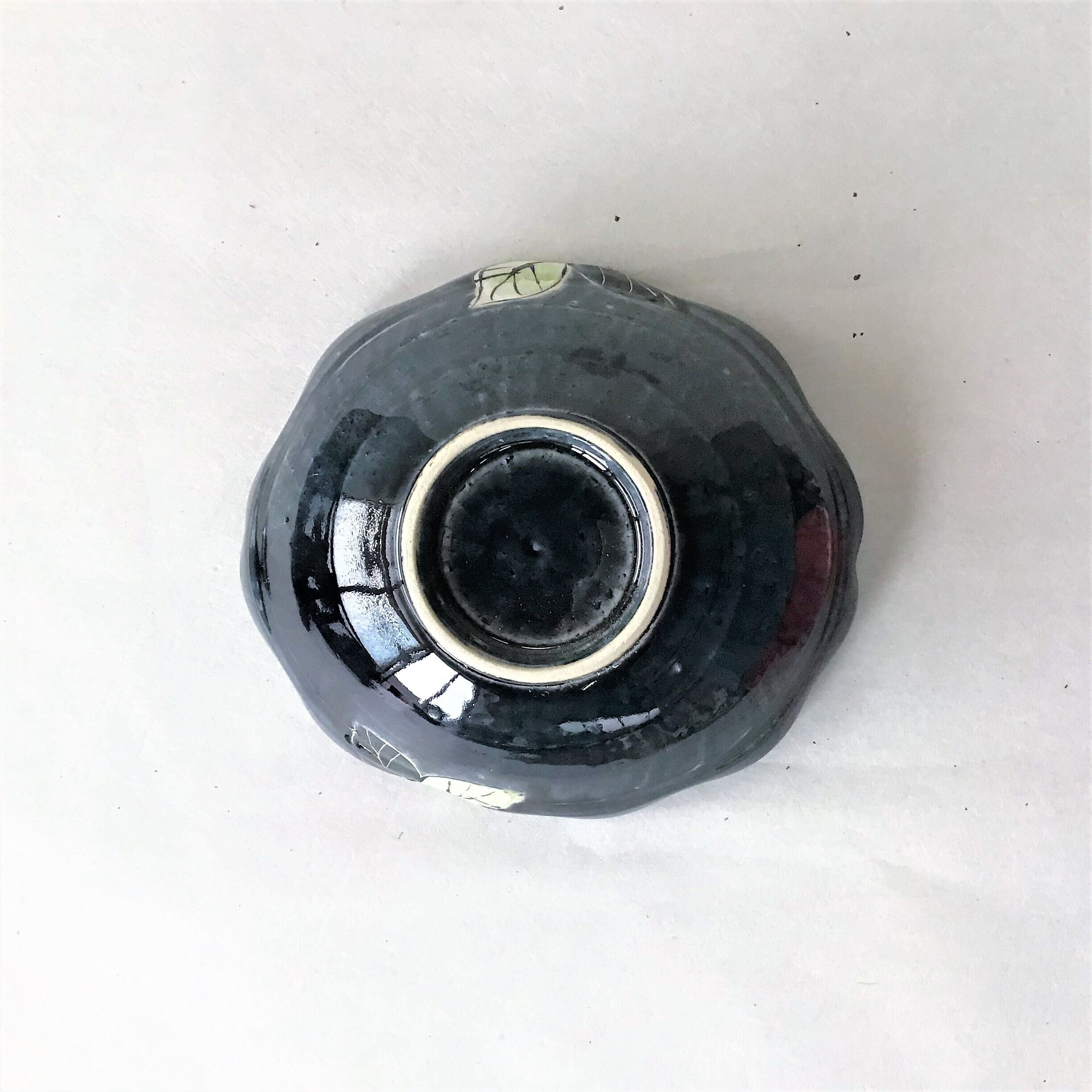 たわみ鉢 藍ばら M