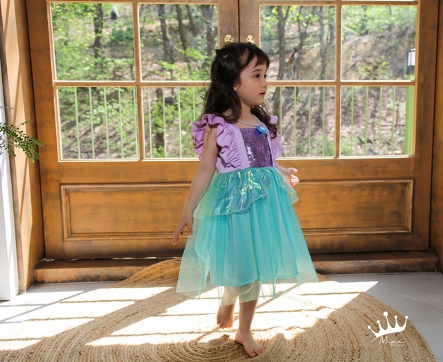 【即納/予約】<minirecipe>  Green sea princess dress