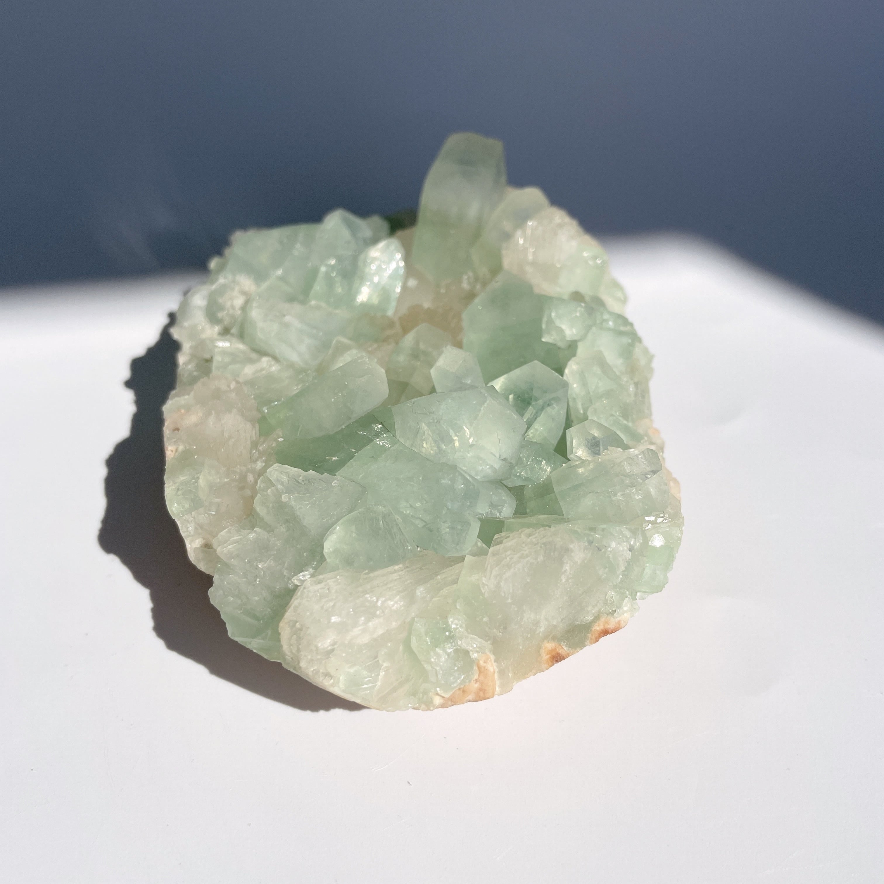 グリーンアポフィライト＆スティルバイト 36◇ Green Apophyllite