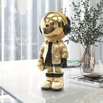 置物 宇宙飛行士 ゴールド オーナメント ユニーク インテリア デスクトップ装飾 玄関装飾 リビング装飾 収納 オブジェ