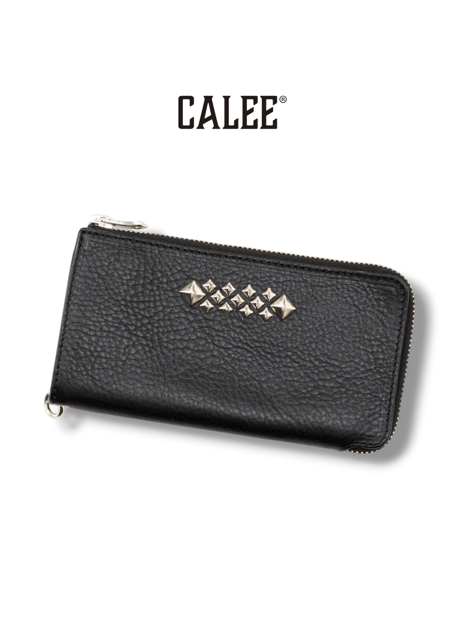 CALEE : STUDS LEATHER WALLET CHAIN | BRAT'S STORE