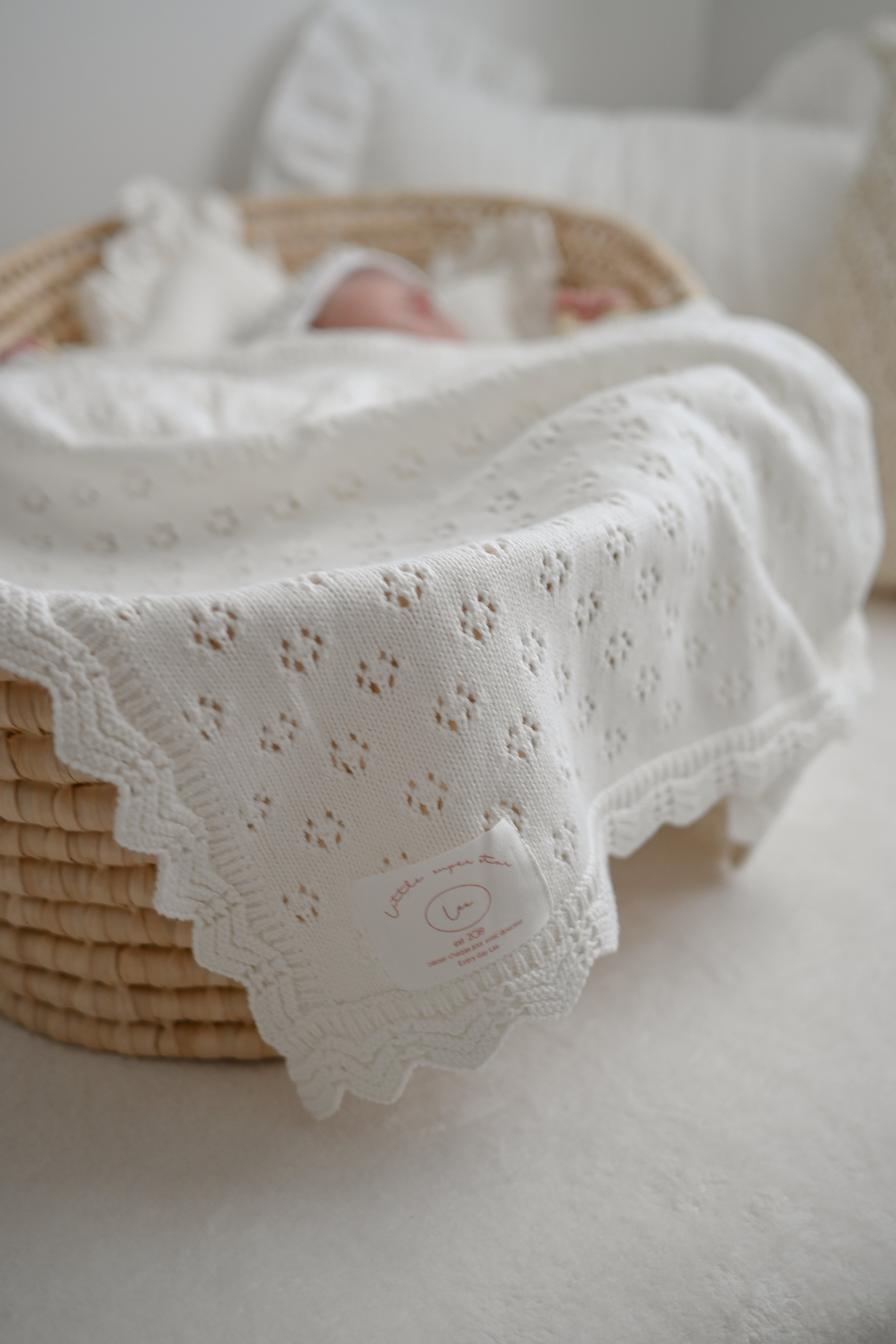 〈即納〉flower crocket blanket No.262