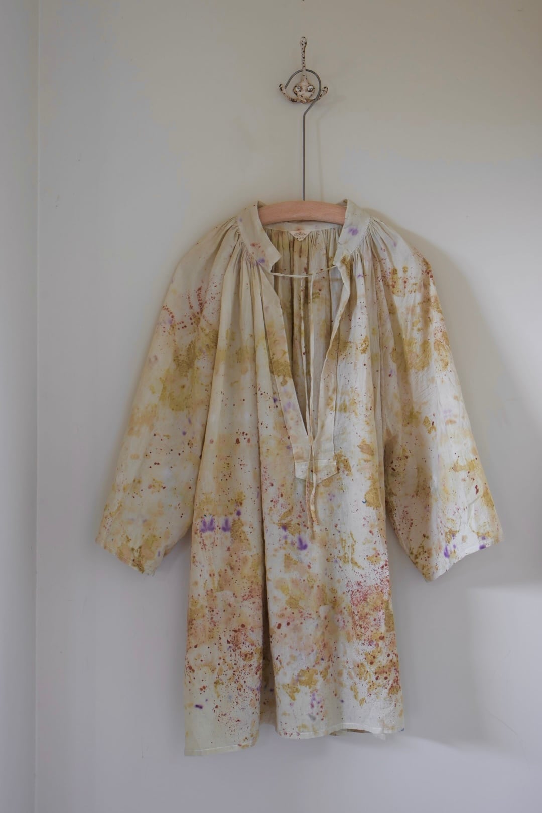 highneck gather blouse