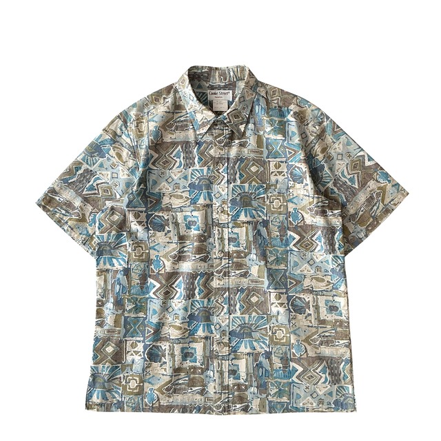 USED Aloha shirt / Cooke street / size L