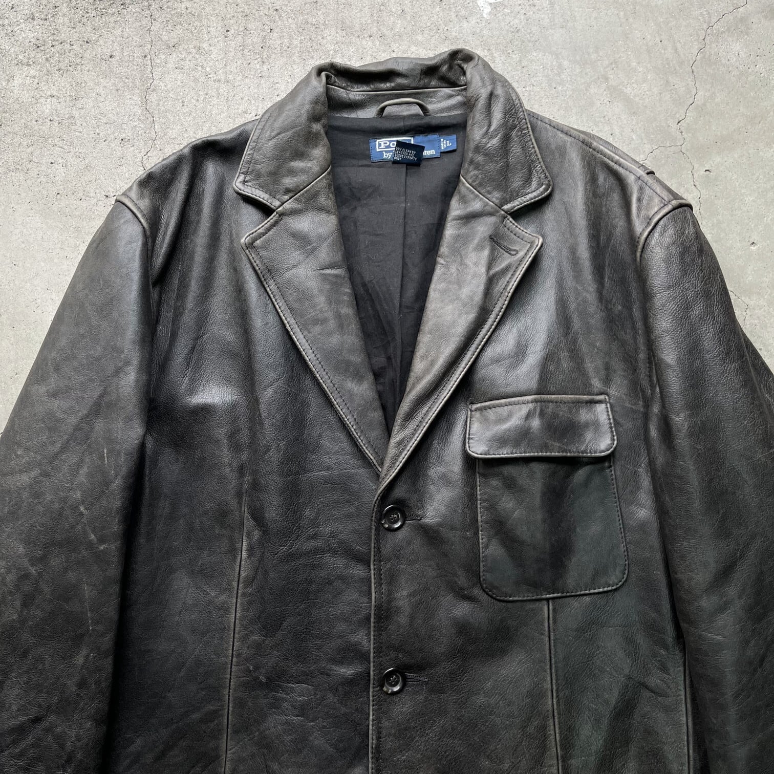 90年代 Polo by Ralph Lauren ポロバイラルフローレン レザー 
