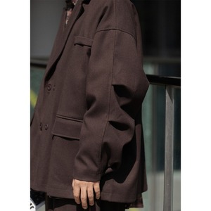 カジュアルハンサムダブルジャケットコート　976