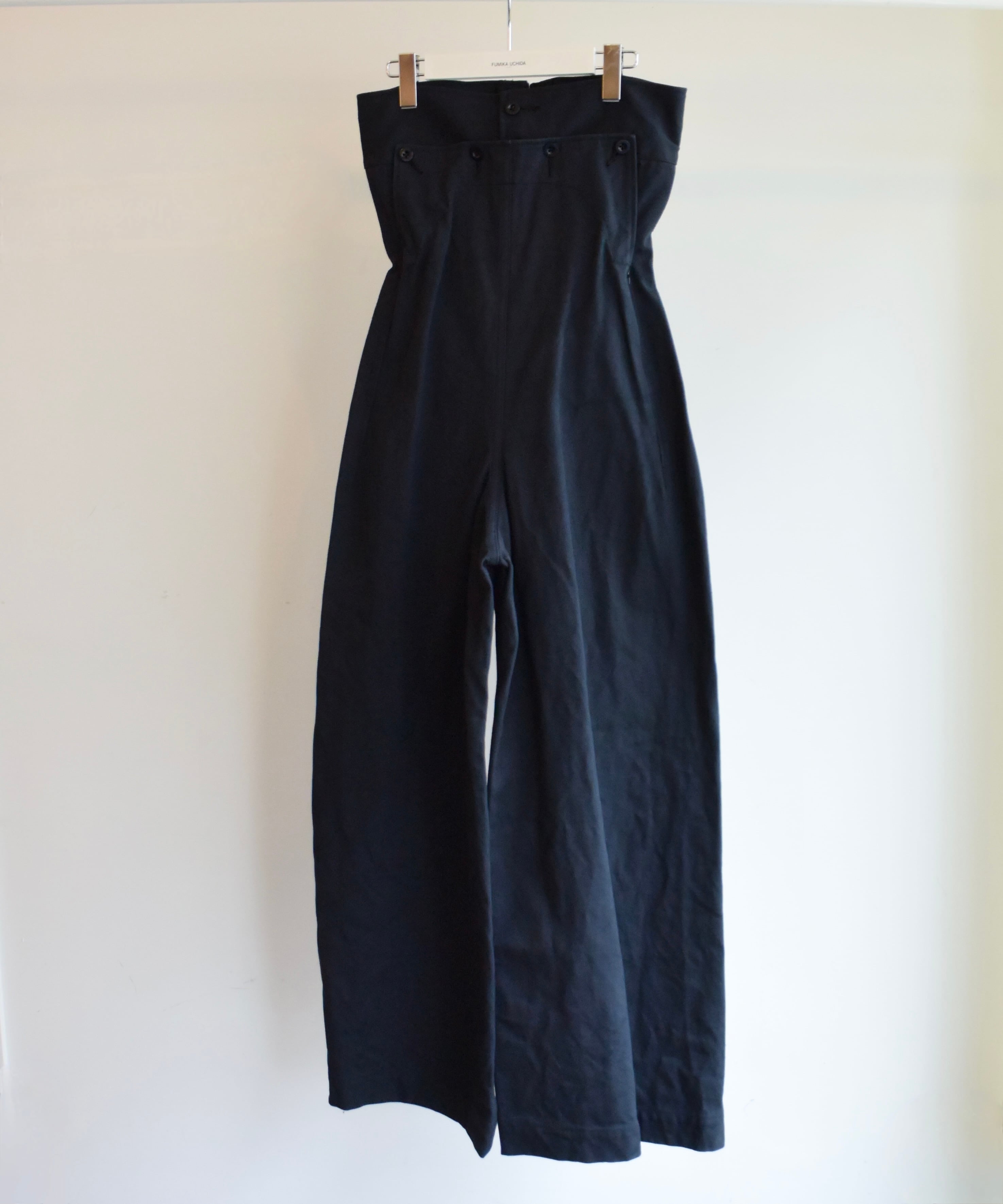 FUMIKA_UCHIDA / FU-T-JS002 CANVAS LACE-UP BARE JUMPSUIT 