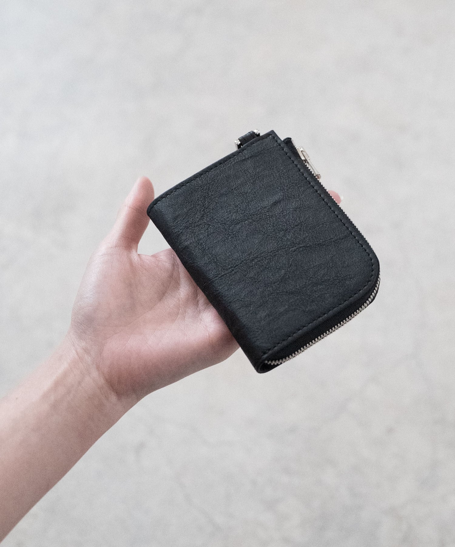 PORTER Dyneema WALLET 85周年レザー財布ダイニーマレザー Dyneema Leather COMPACT ZIP WALLET/3038#1/超軽量ダイニーマレザー