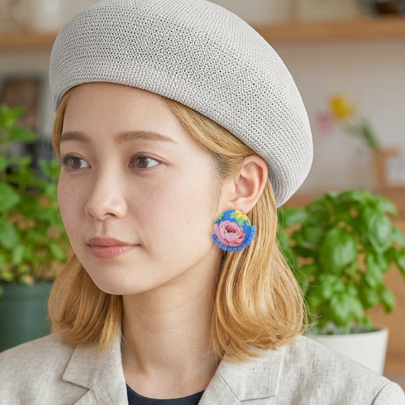 assuuu/84/アッスー/girlピアス/水の華 | ナチュラル素材で心地よい