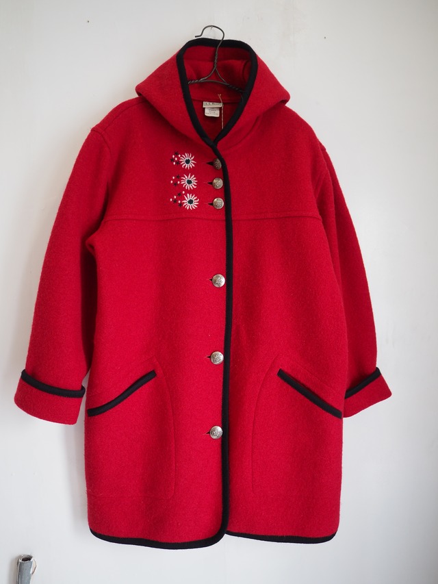 1990’s Made in Austria L.L.Bean Tyrolean Wool Hoodie Coat