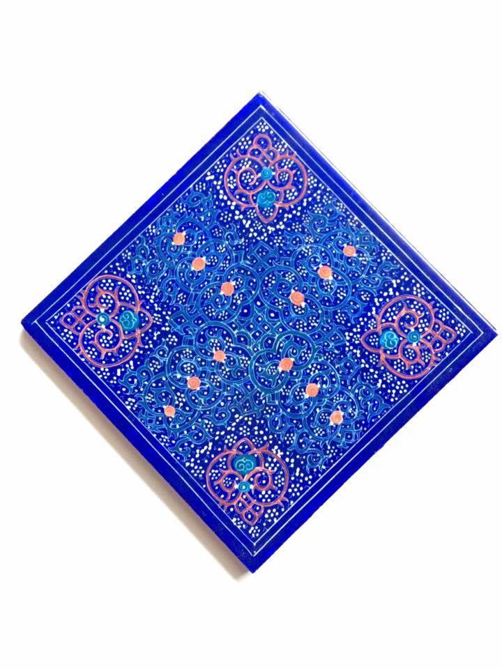 イランタイル ブルー&レッド iran tile | 世界の輸入雑貨 セレクト