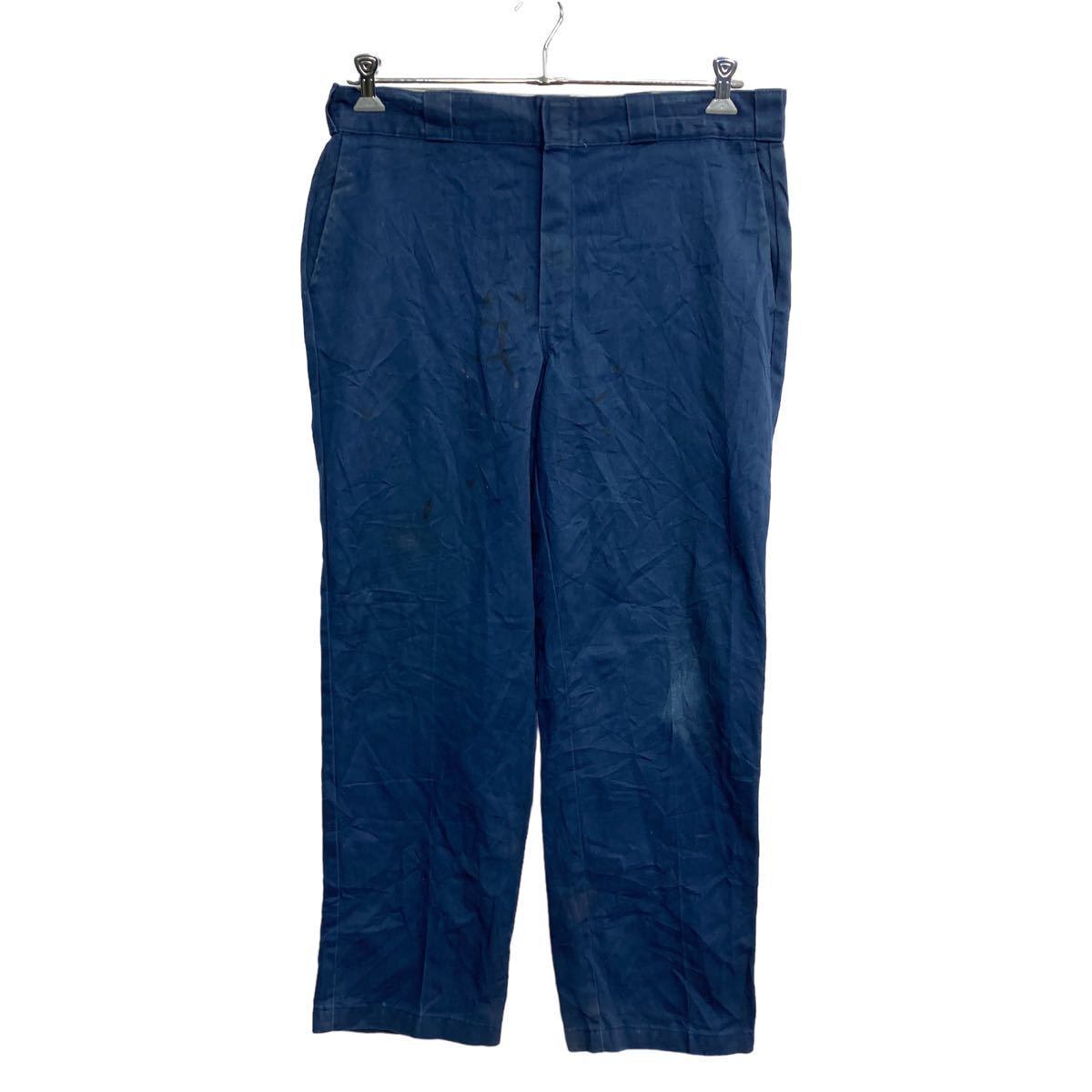Dickies ワークパンツ W36 ディッキーズ ビッグサイズ ネイビー 古着卸