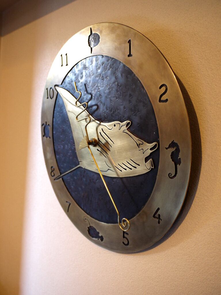 オーダーメイド「掛け時計／銅・真鍮製」（例：バスクラリネット