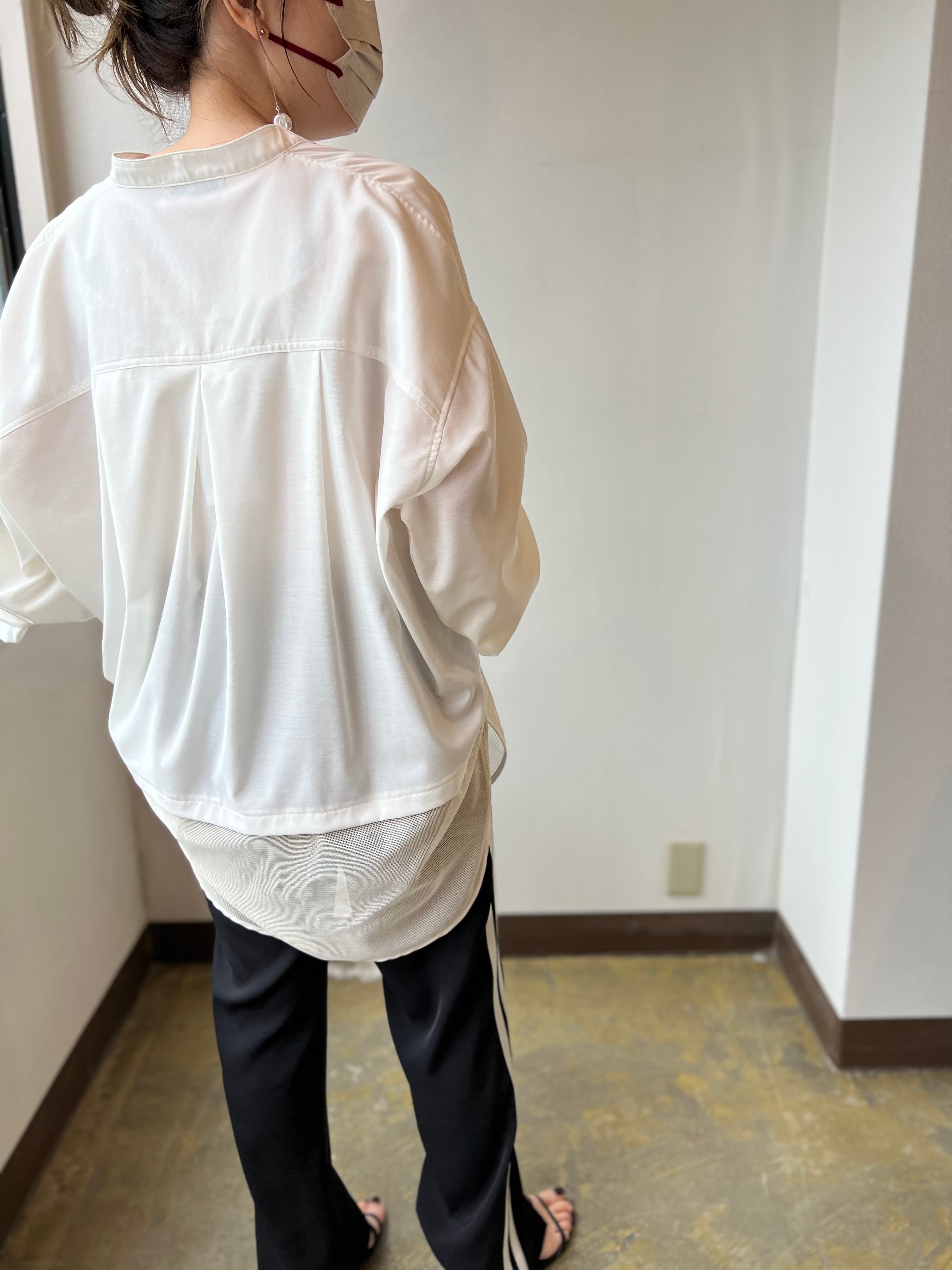 【CHIGNON】メッシュ切替シャツ