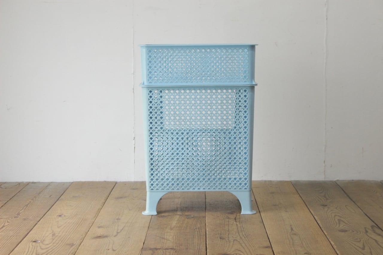 レトロ 脱衣籠 かご ランドリー バスケット 洗濯 プラスチック ポップ