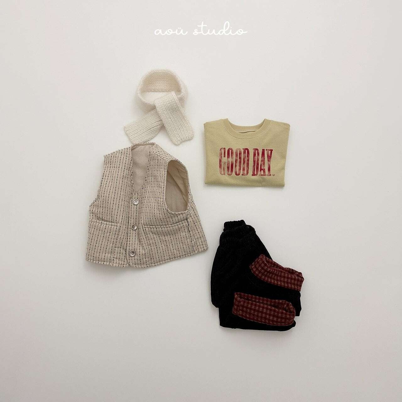 〖取寄〗韓国子供服 / 26winter / aoustudio / エスニック ベスト / キッズ服 *XS~L*