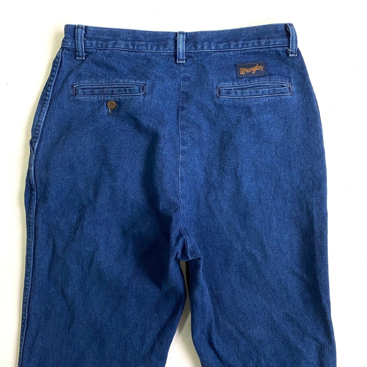 80年代 USA製 Wrangler ラングラー 2タック ワイド テーパード デニムパンツ スラックス メンズW32 古着 80S ビンテージ  ヴィンテージ【デニムパンツ】 | cave 古着屋【公式】古着通販サイト