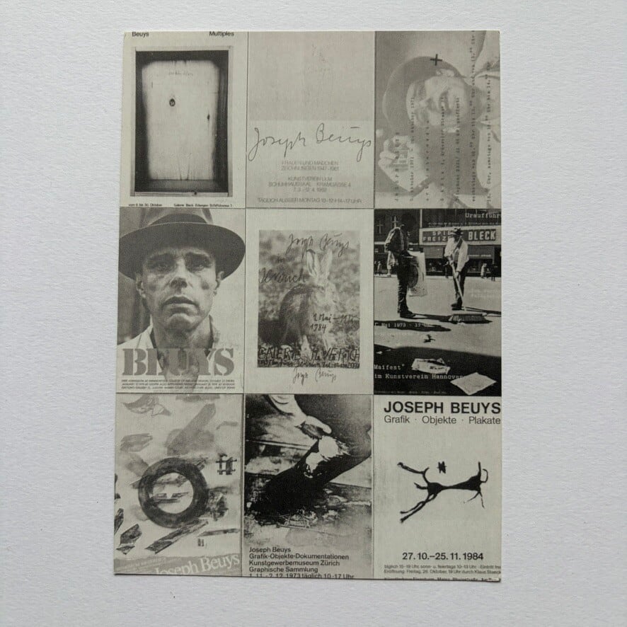 【 エフェメラ 】JOSEPH BEUYS  ヨーゼフ・ボイス　マルチプルズ＆サイン入ポスター展　GALLERY 360°　1994　 [3100210]