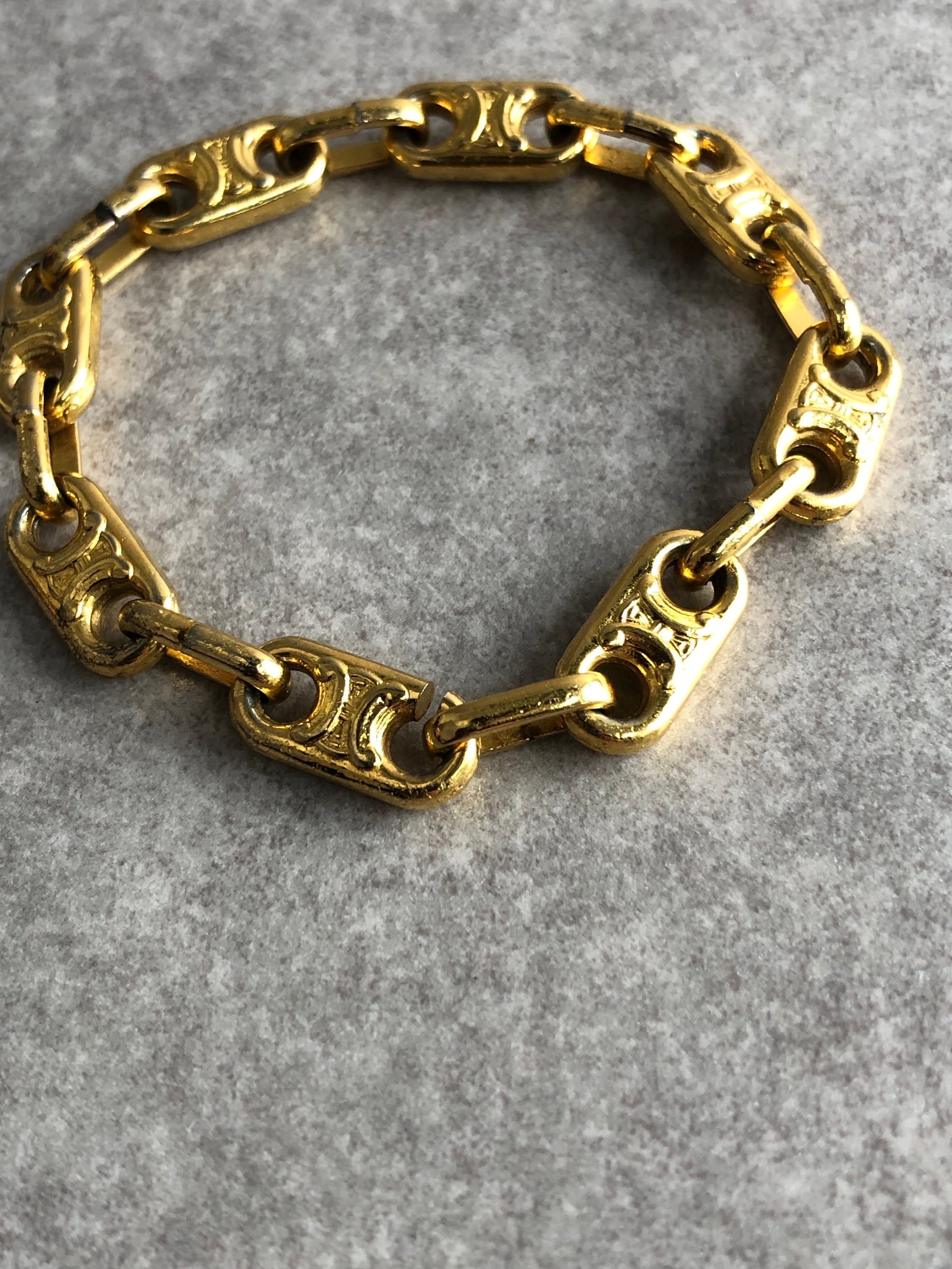 CELINE セリーヌ ブレスレット ゴールド ブラゾン vintage