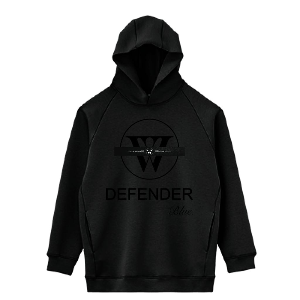 LIFEMAX 10oz ドライストレッチプルオーバーパーカー（両面印刷）