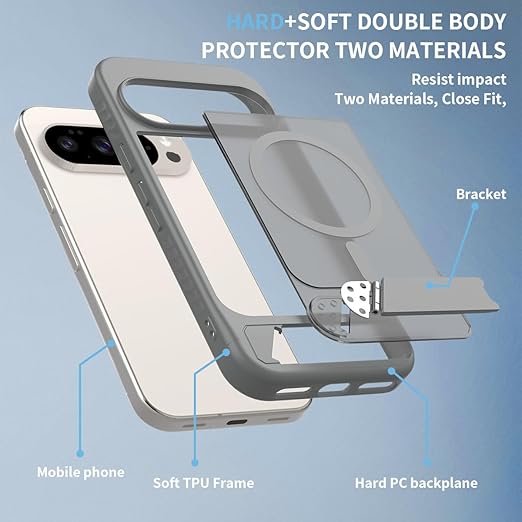 Google Pixel 10 Pro XL 用 ケース スタンド付き マグネット搭載