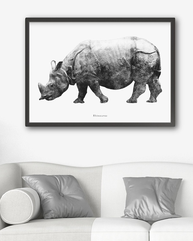 アートポスター / Rhinoceros　eb173