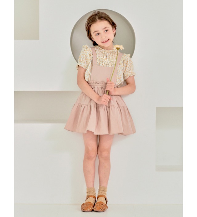 フロント釦コーデュロイスカート<Ivory>