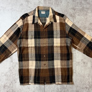 60's〜 McGREGOR Open-Collar Shirt Board Shirt 50年代 アメリカ オープンカラーシャツ ボードシャツ ヴィンテージ ビンテージ  TT2026-0046