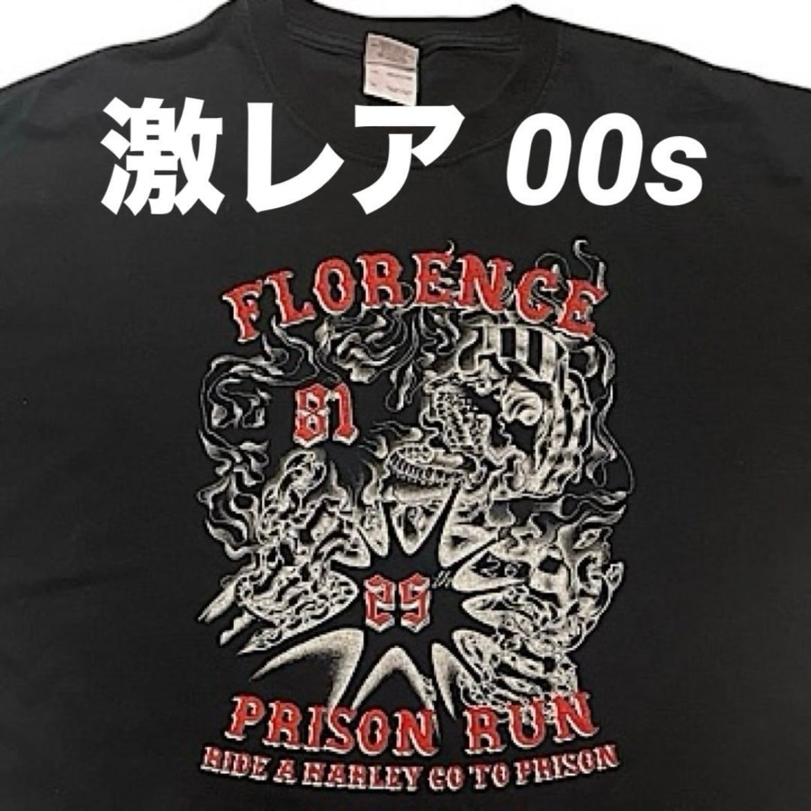90s 00s ビンテージ ハーレーダビッドソン ファイヤーパターン ロンT