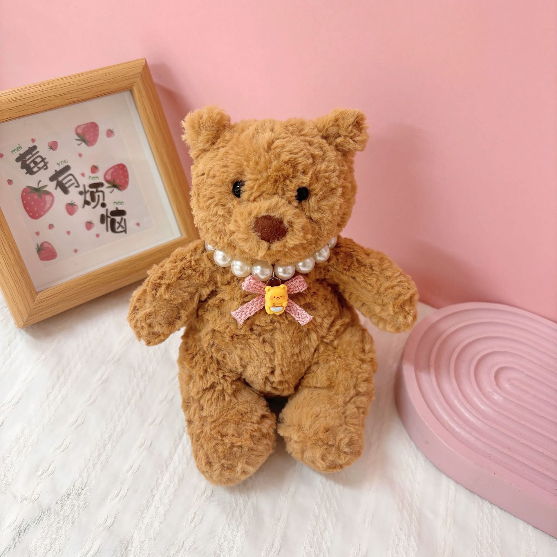 Labubu 1-4世代/8-20cmぬいぐるみ用 パールネックレス かわいい リボン