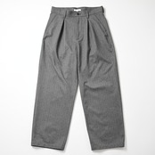 SAYATOMO / 2-Tack Herringbone Wide Slacks
