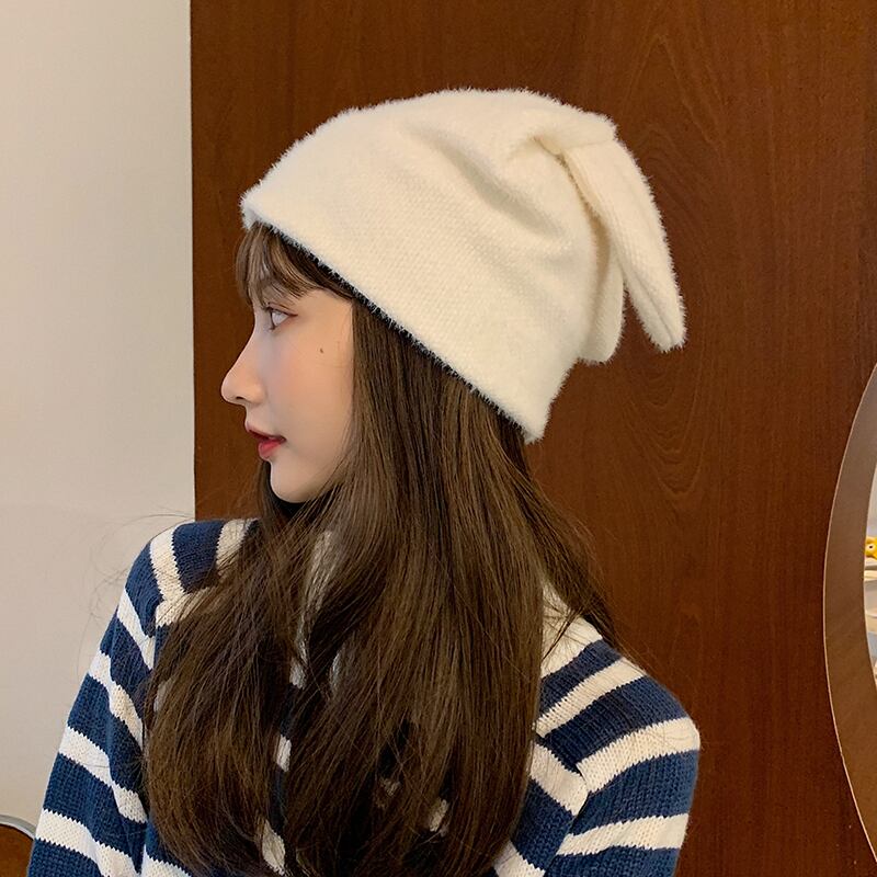 オータムウィンターニットレッド 帽子 大人ガーリー スウィート キュート カジュアル 秋物 冬物 ブラック・アイド・ピーズ88630506768