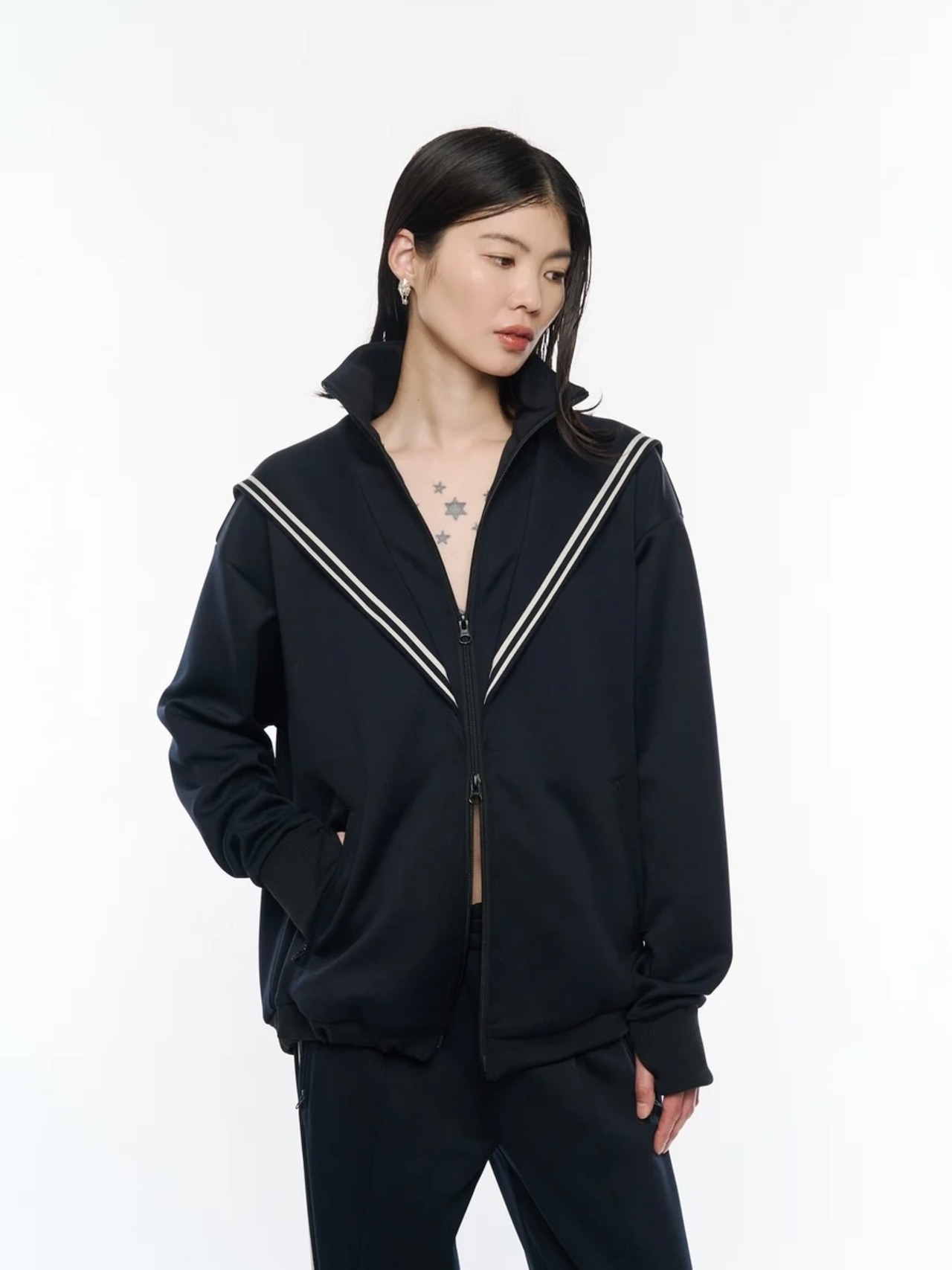 【26AW | WOMEN】POOLDE プールデ / トップス / Naval Track Jacket　PLD-26AW-BL02 - 1