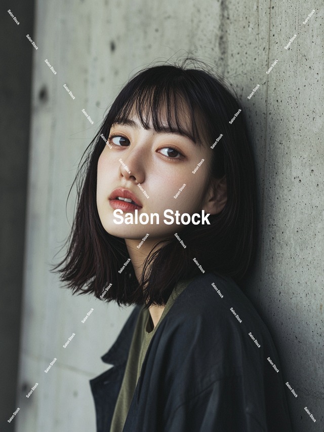 【レディース】外ハネミディアムボブ