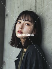 【レディース】外ハネミディアムボブ