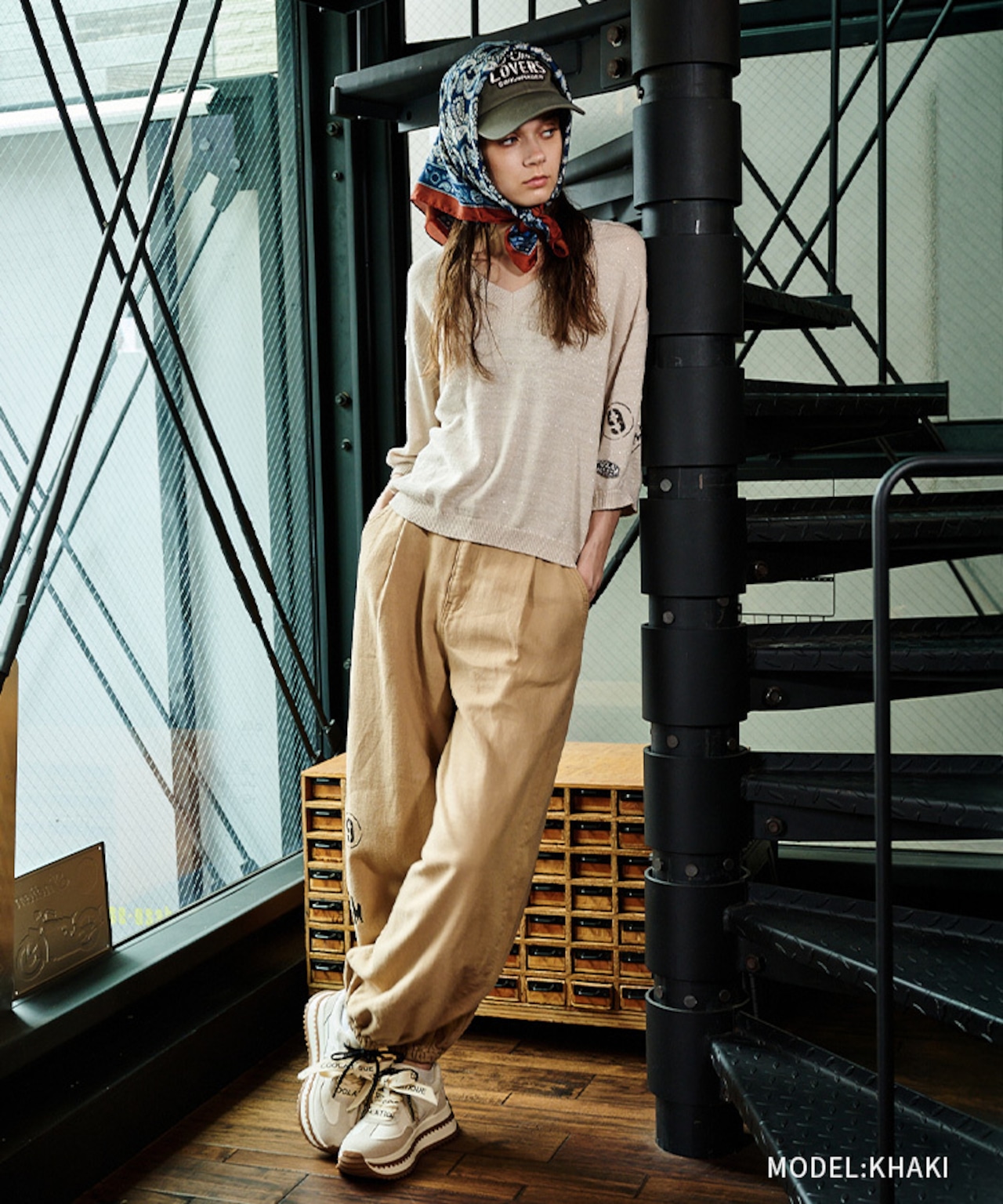 Dogs AND LOVERS Logo CAP (KHAKI) CQ-49504