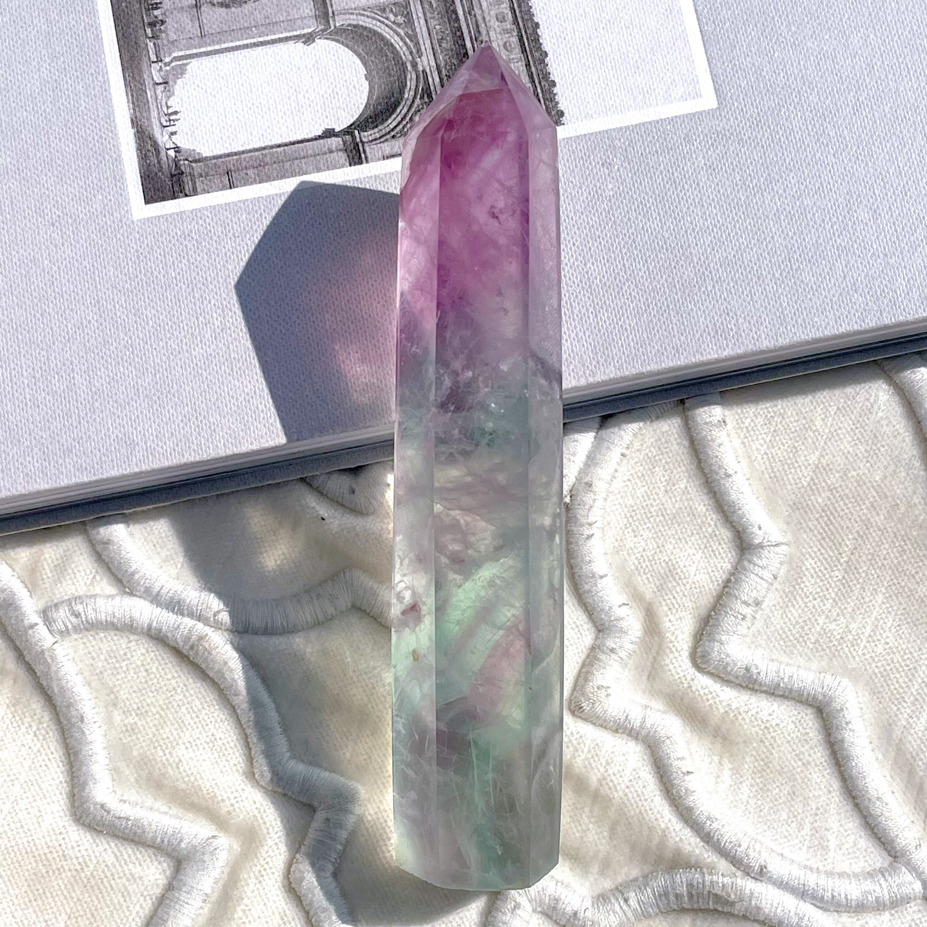 Watermelon Fluorite Tower 6