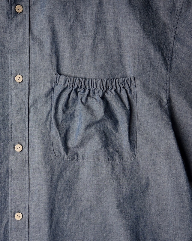 【refomed 】WRIST PATCH WIDE SHIRT