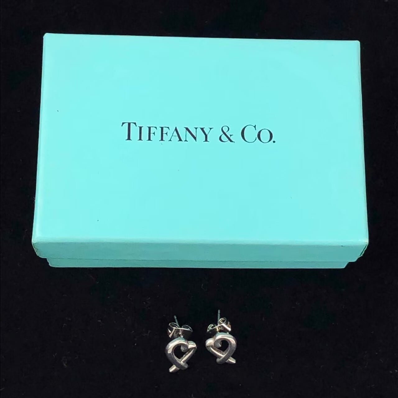 Tiffany & Co. ラビングハートピアス SILVER925　箱保存袋付 超美品 ティファニー ラビングハート シルバーピアス SV925 箱&保存袋