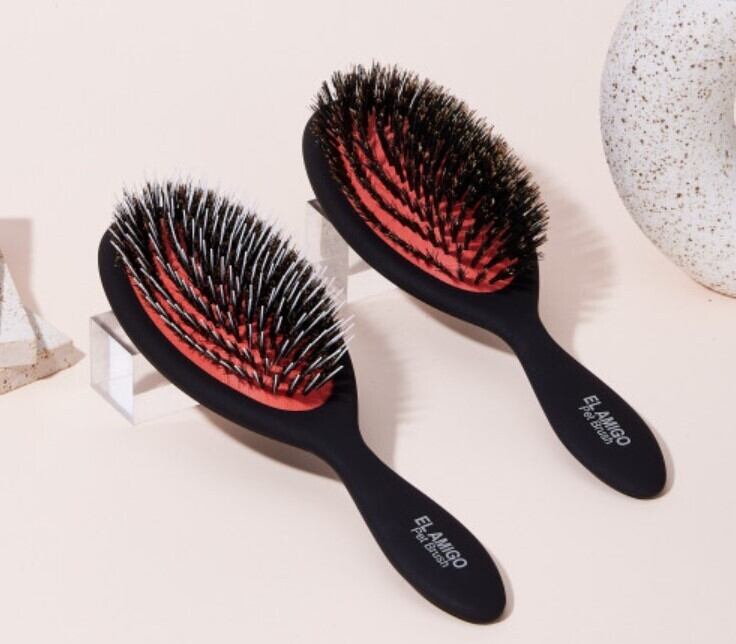 即納【EL AMIGO】Red Premium hog Bristle mixed Brush《Lsize》