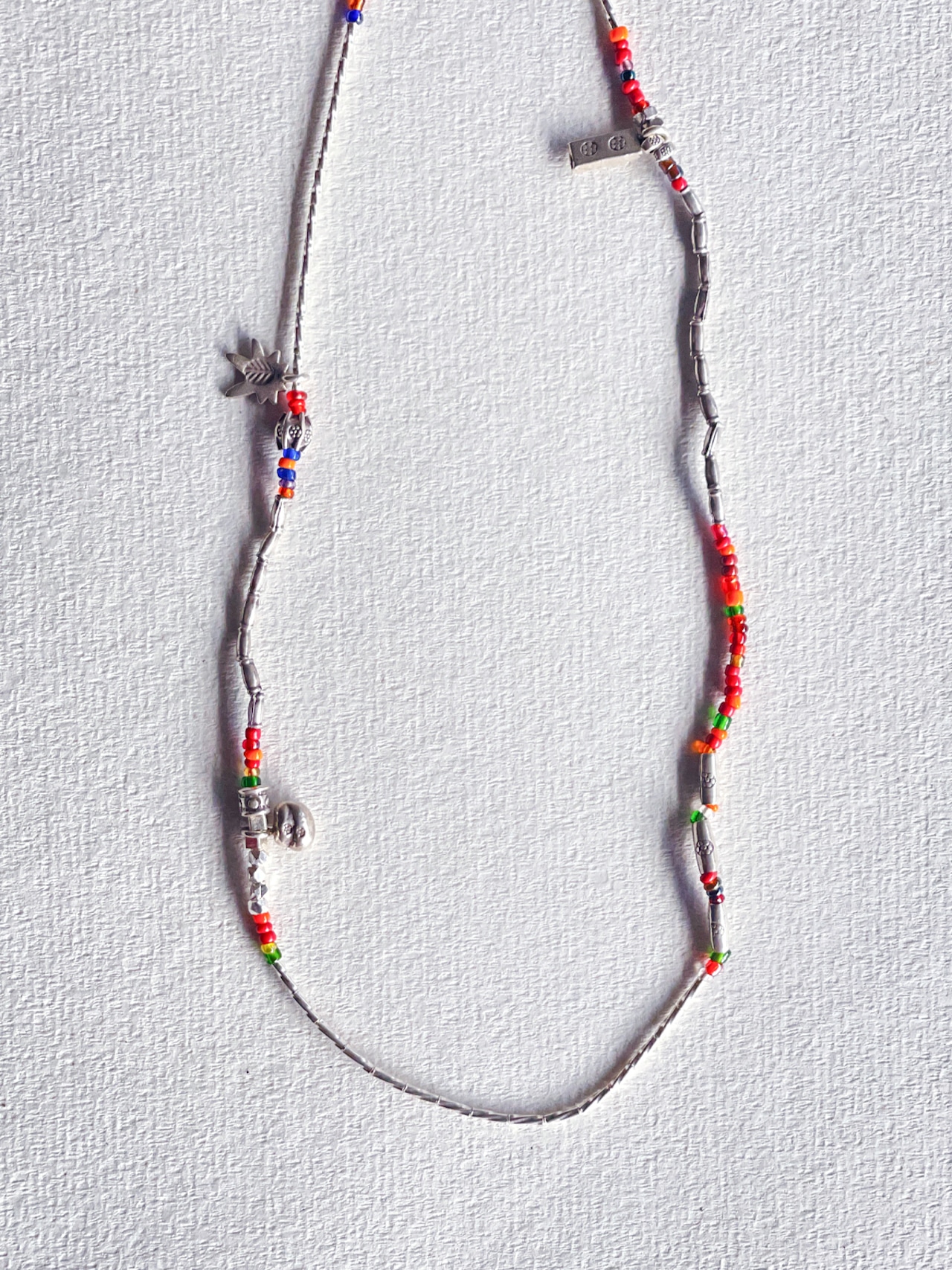 Thai／Silver×Beads necklace