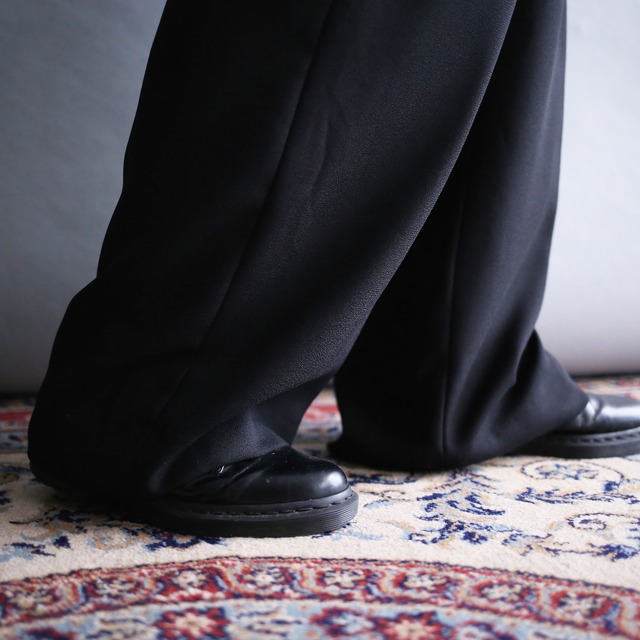 3-tuck straight silhouette waist stretch super wide easy slacks pants