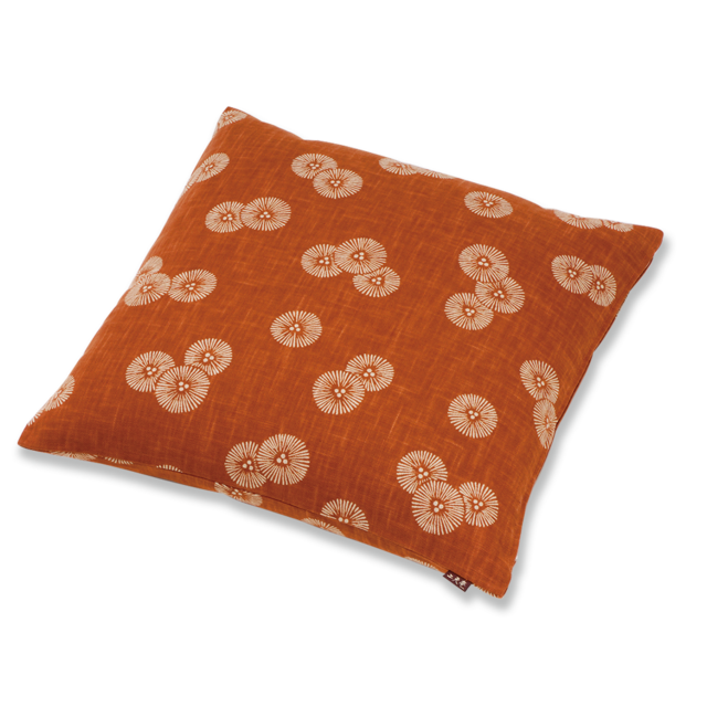 柄おぼろ　小座布団（カバーのみ）傘松　AT（赤茶）45×45（クッション対応）