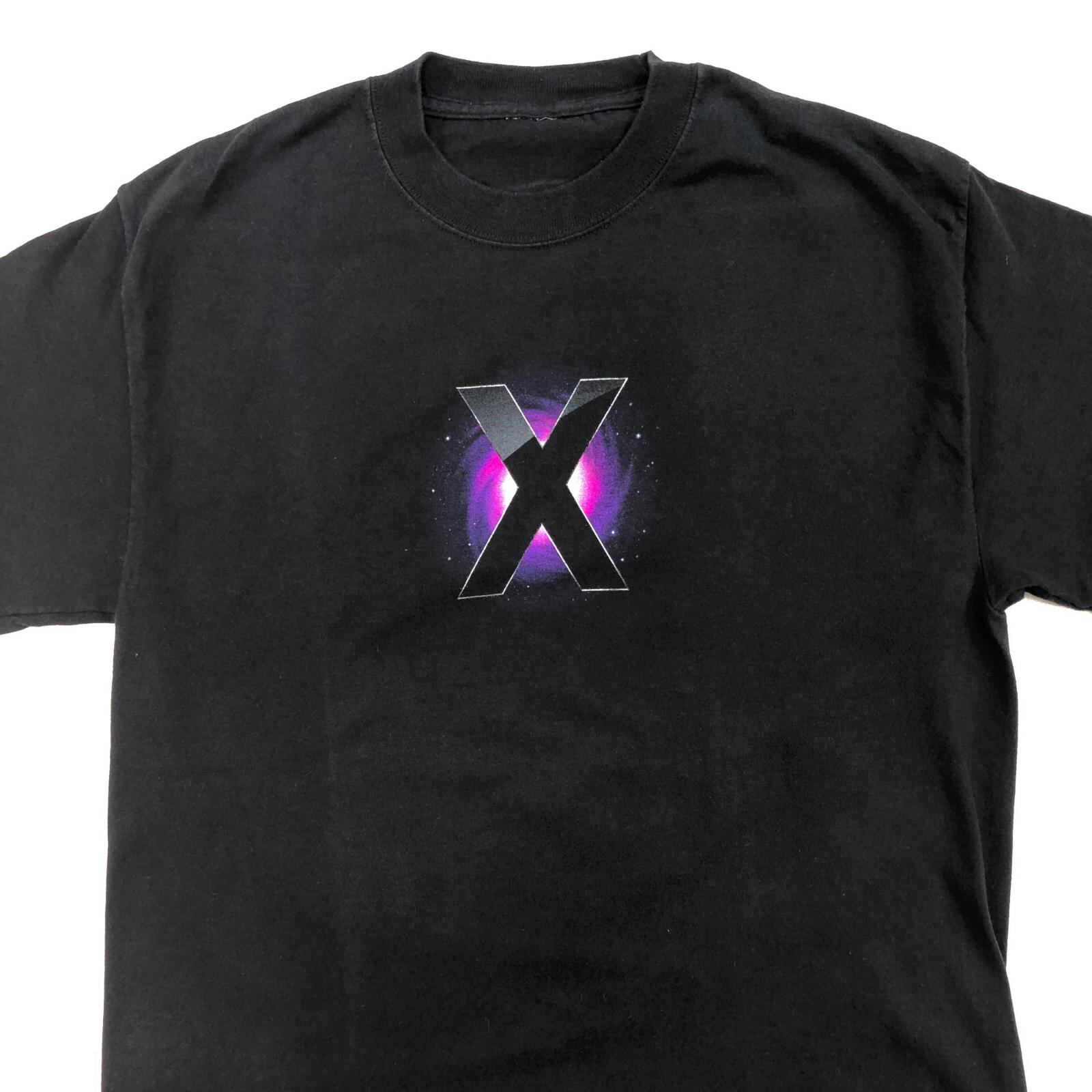00s Apple leopard print T Apple 企業　アドバ UNKNOWN 00年代 APPLE Mac OS X レパード OS X Leopard 企業 ロゴ T