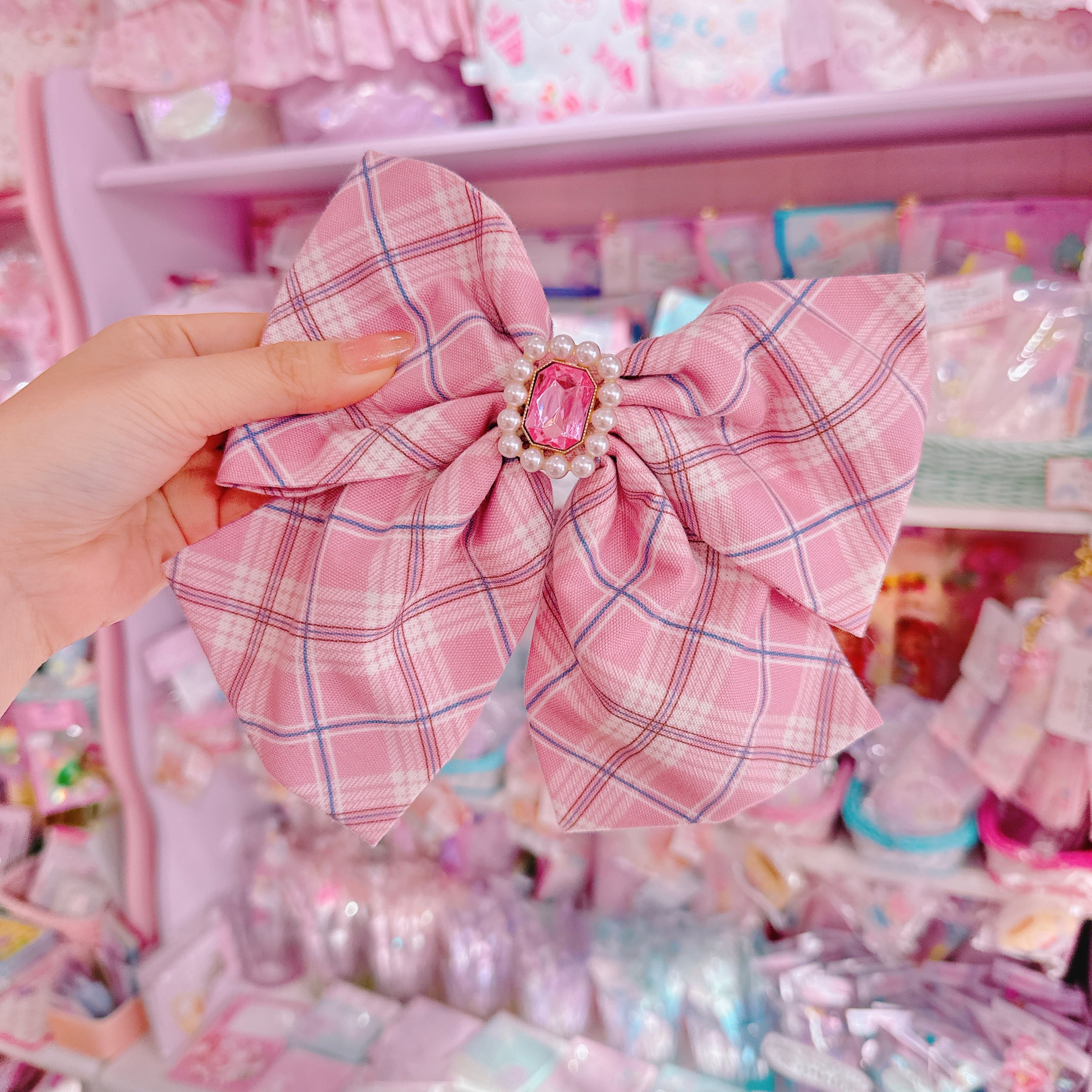 【E10】7-30リボンバレッタ