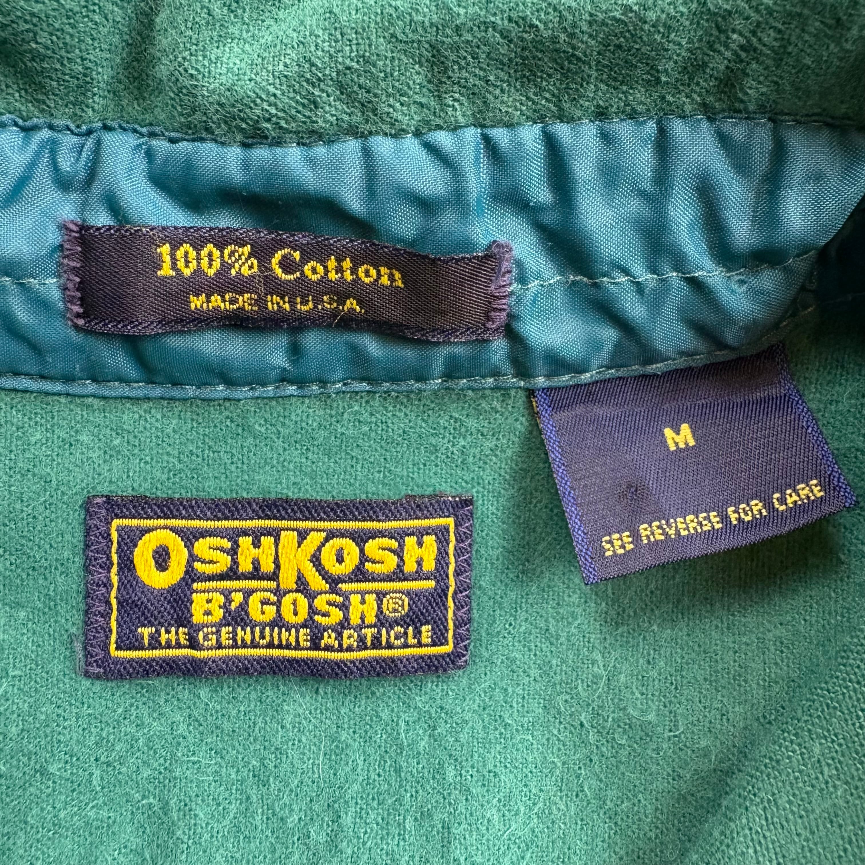 USA製 90s OSHKOSH オシュコシュ シャモアクロス 長袖シャツ サイズ USA製 90s OSHKOSH オシュコシュ シャモアクロス 長袖シャツ サイズ