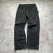 メキシコ製 ブラック ダブルニー Carhartt B01 BLK 36×34