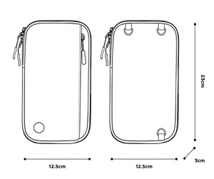ROUGHCLOUD 多機能RFID パスポート収納ケース