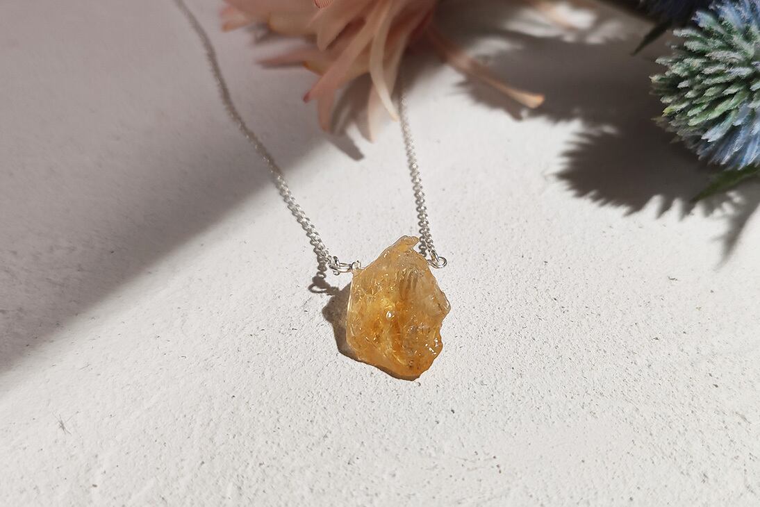 シトリン アイシングマジカルネックレス★あなたの内なる光を照らし出す