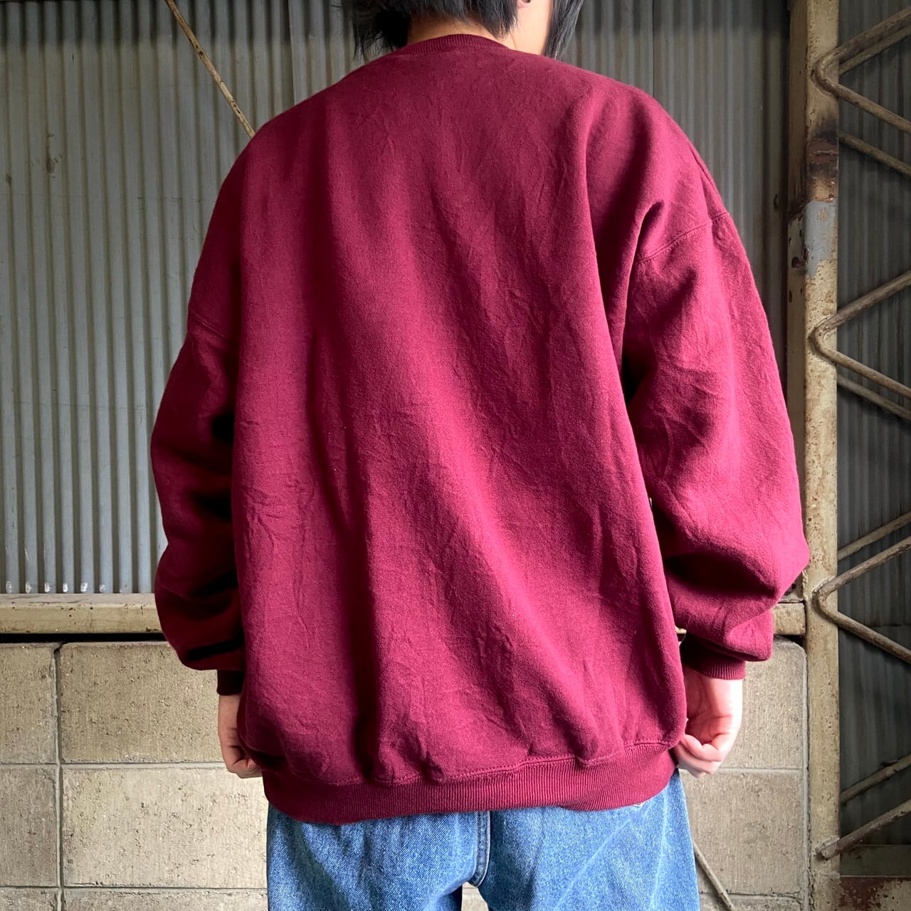 90年代 USA製 Lee リー ヘビーウェイト 企業ロゴ プリントスウェット 